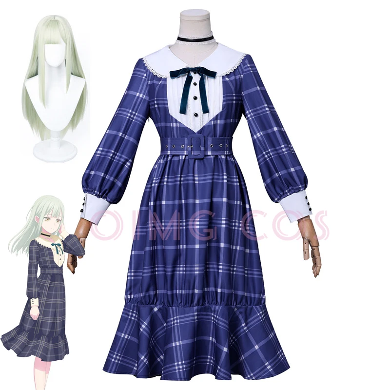 Anime Cosplay In Chinese - BanG Dream! 若葉睦美 コスプレ衣装 制服 ジャカード生地