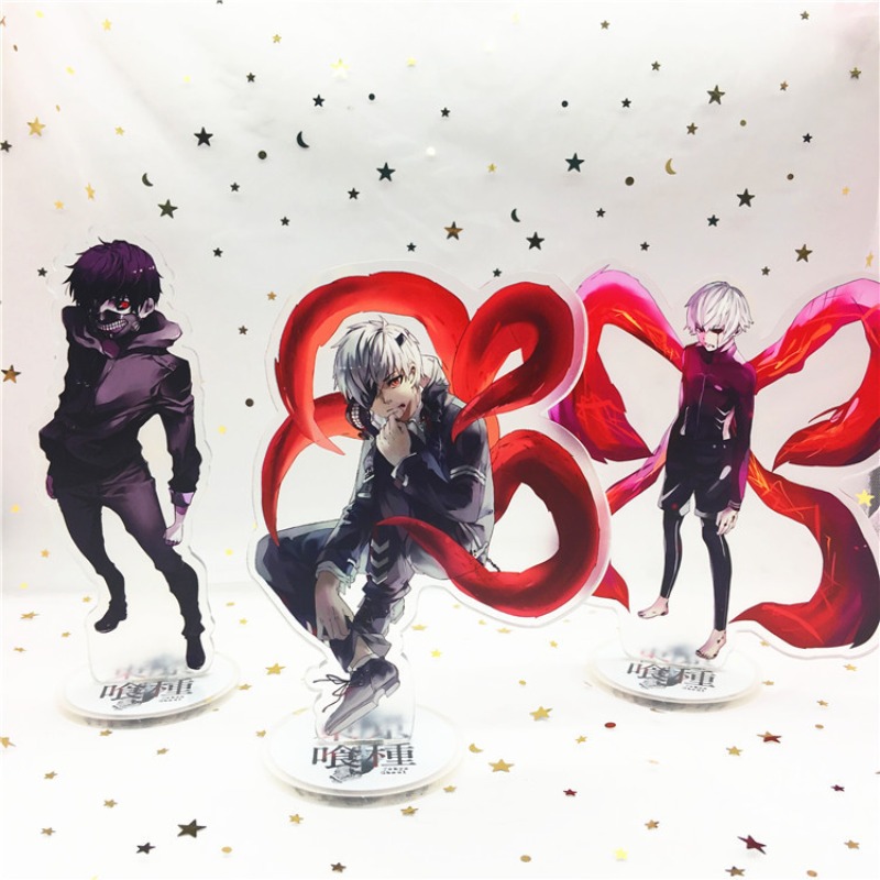 Anime Cosplay Tokyo Ghoul - 東京グール新作アニメアクリルスタンドモデルカネキケンジュゾスズヤ装飾品ファンコレクションギフト