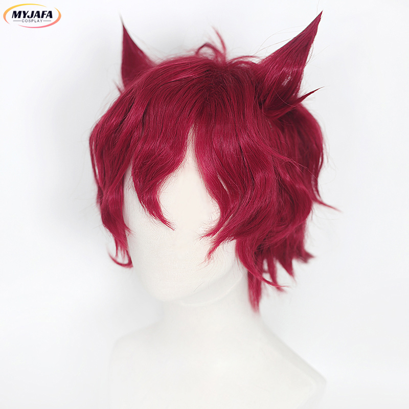 Anime Cosplay Red Hair - Sett コスプレウィッグ ゲーム LOL ハートスティール Sett