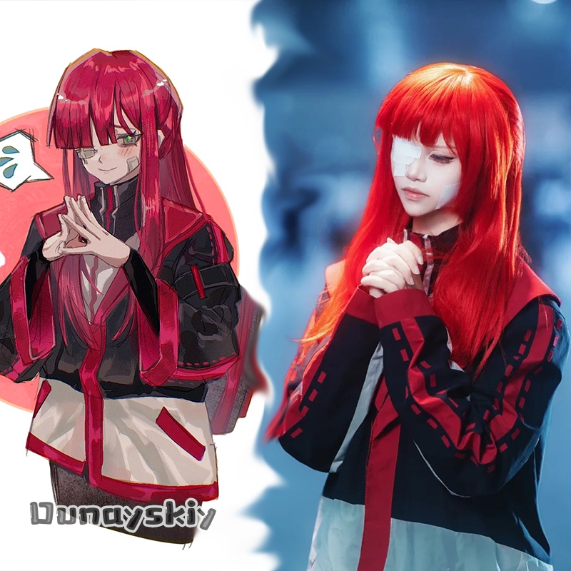 Anime Cosplay Red Hair - Limbus Company ユリ コスプレ衣装 aBcAzO@Daily Outfit