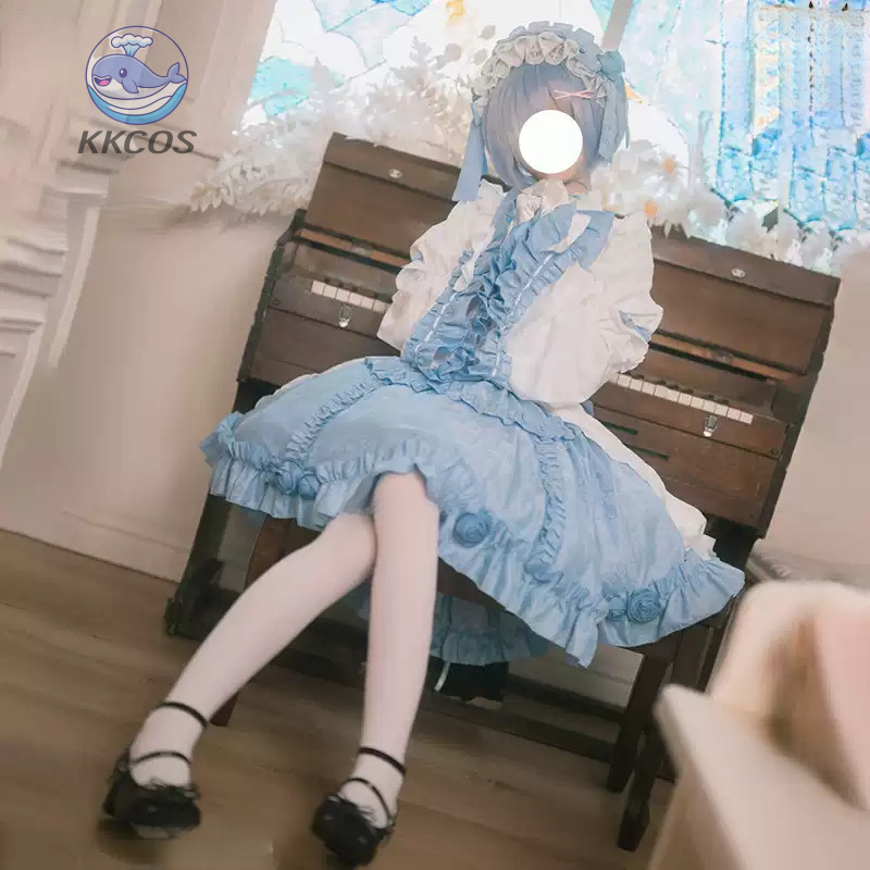 Anime Cosplay Re Zero - Re:ゼロから始める異世界生活 レム コスプレ衣装 ハロウィン カーニバル パーティー
