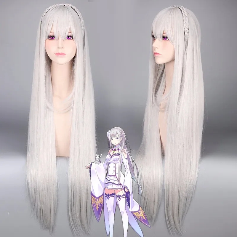 Re Zero Rem Wig - さまざまな世界での生活のための長いコスプレウィッグ