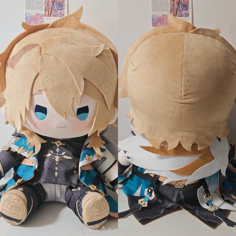 Anime Doll Cosplay - ヴァルカ原神インパクト 40cm アニメコスプレコットン人形 ぬいぐるみ 漫画の座り姿勢マスコット枕 クリスマスファンギフト