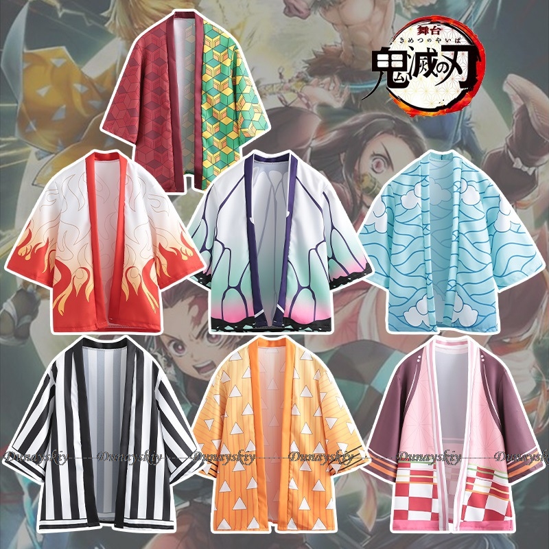 アニメのコスプレコスチュームマント,着物,アガツマ,ゼニツ, - Demon Slayer Haori のレビューと価格