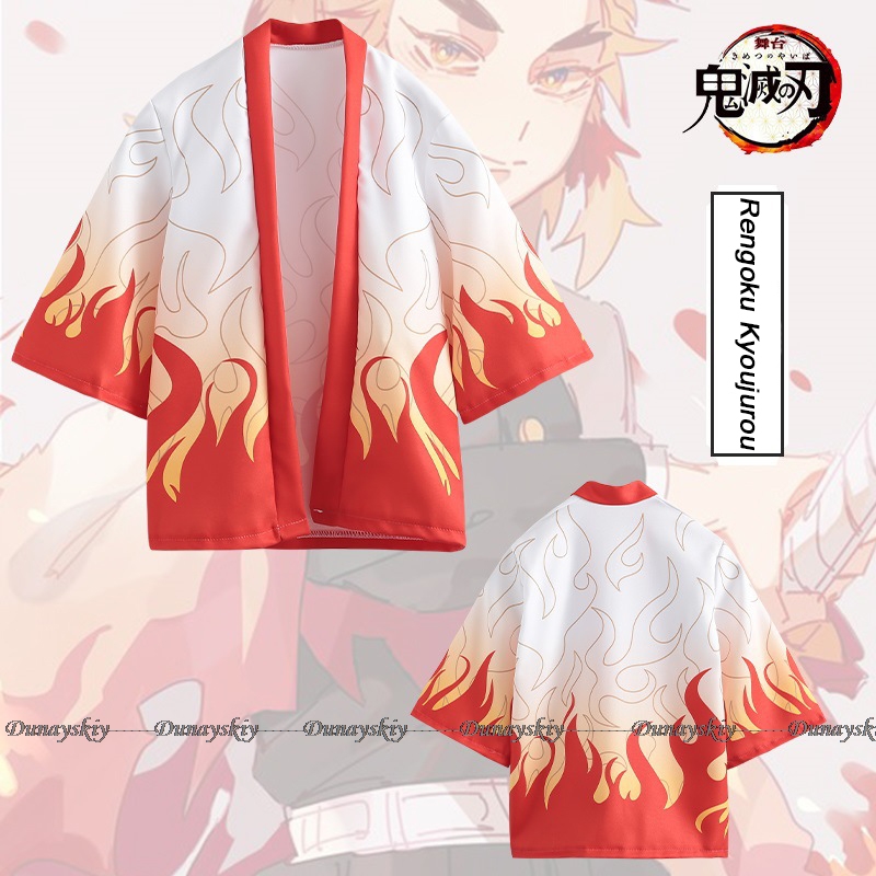 アニメのコスプレコスチュームマント,着物,アガツマ,ゼニツ, - Demon Slayer Haori のレビューと価格