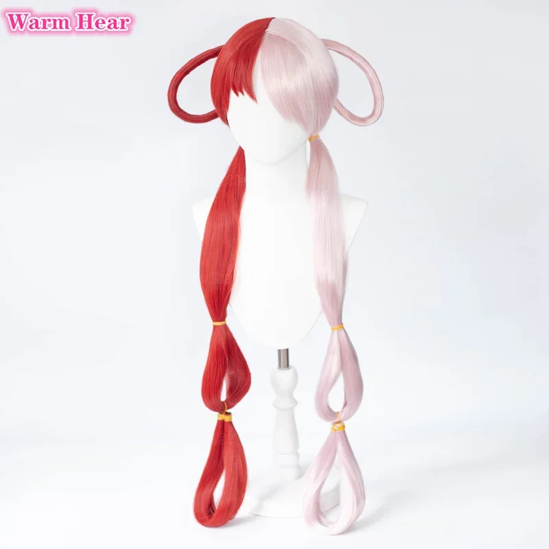 2026 アニメ UTA レッドピンク耐熱髪ハロウィンヘッド - Anime Cosplay Red Hair のレビューと価格