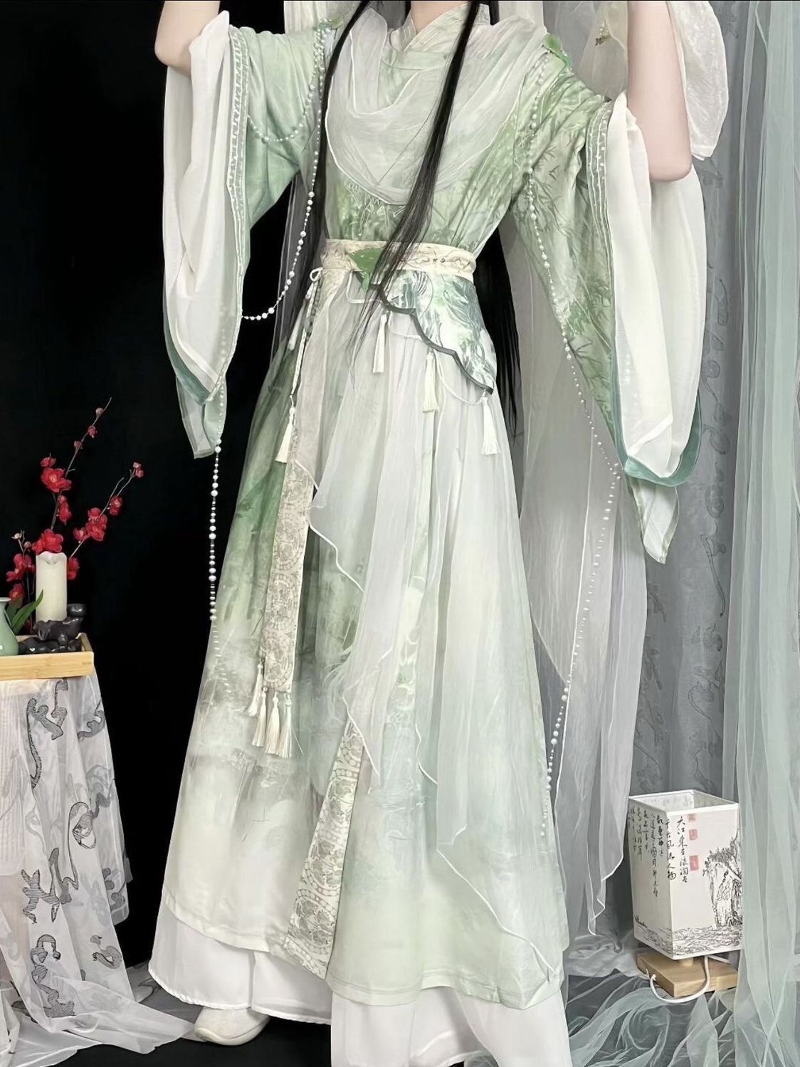 TGCF 古代中国漢服ドレス 伝統的な刺繍入り漢服セット カ - Anime Cosplay In Chinese のレビューと価格