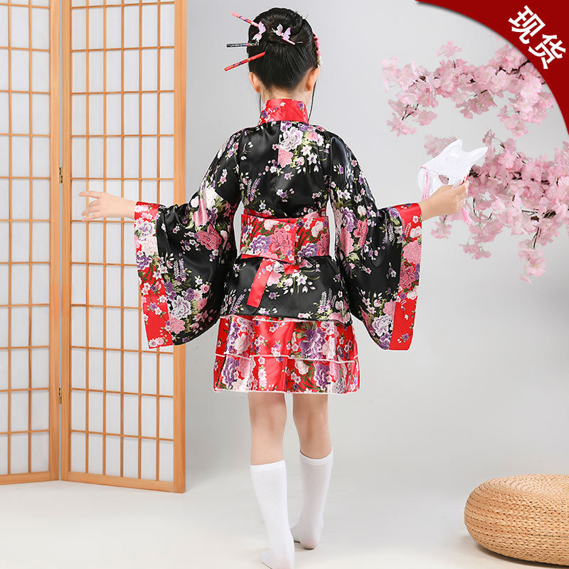 子供日本の着物浴衣女の子日本バスローブガウン帯ヴィンテージ羽 - Demon Slayer Haori のレビューと価格