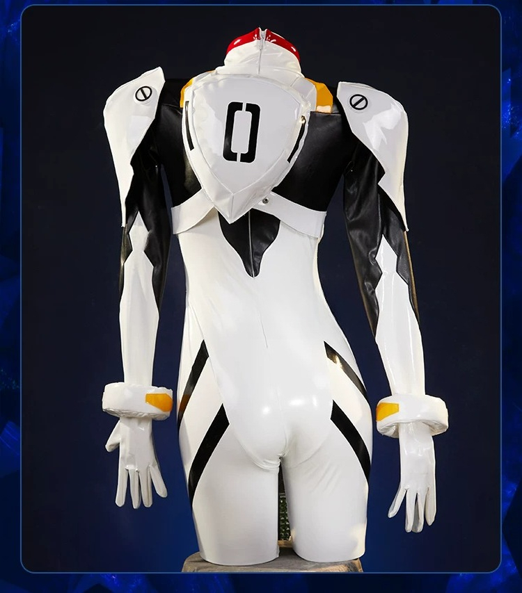 綾波レイ プラグスーツ コスプレ衣装 ホワイト PU レザー - Anime Cosplay High Quality のレビューと価格
