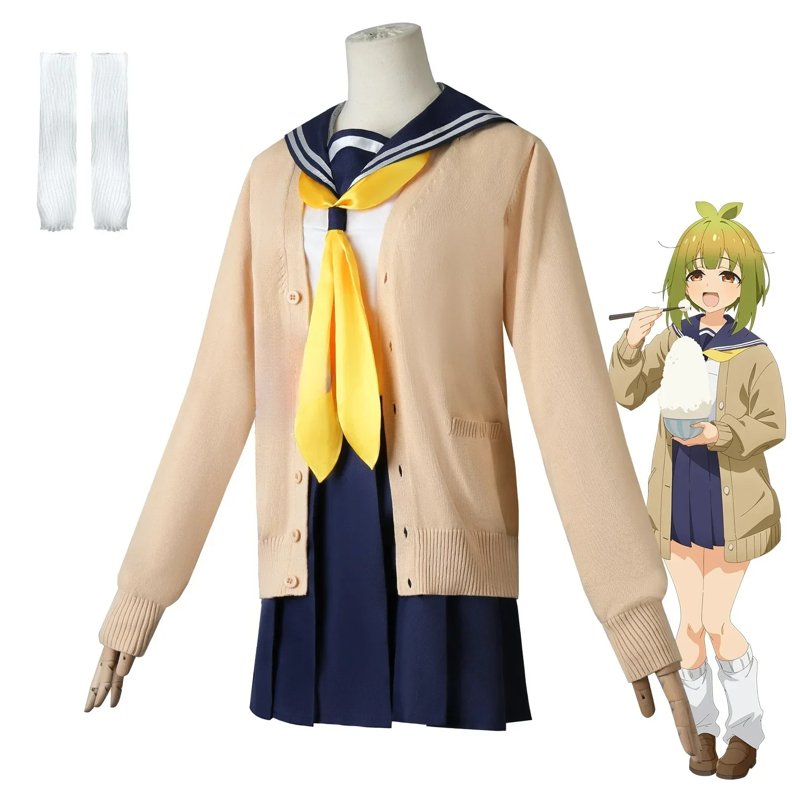 アニメ私の鹿の友達ノコタンミームバシャメコスプレ衣装ウィッグ - Anime Cosplay Meme のレビューと価格