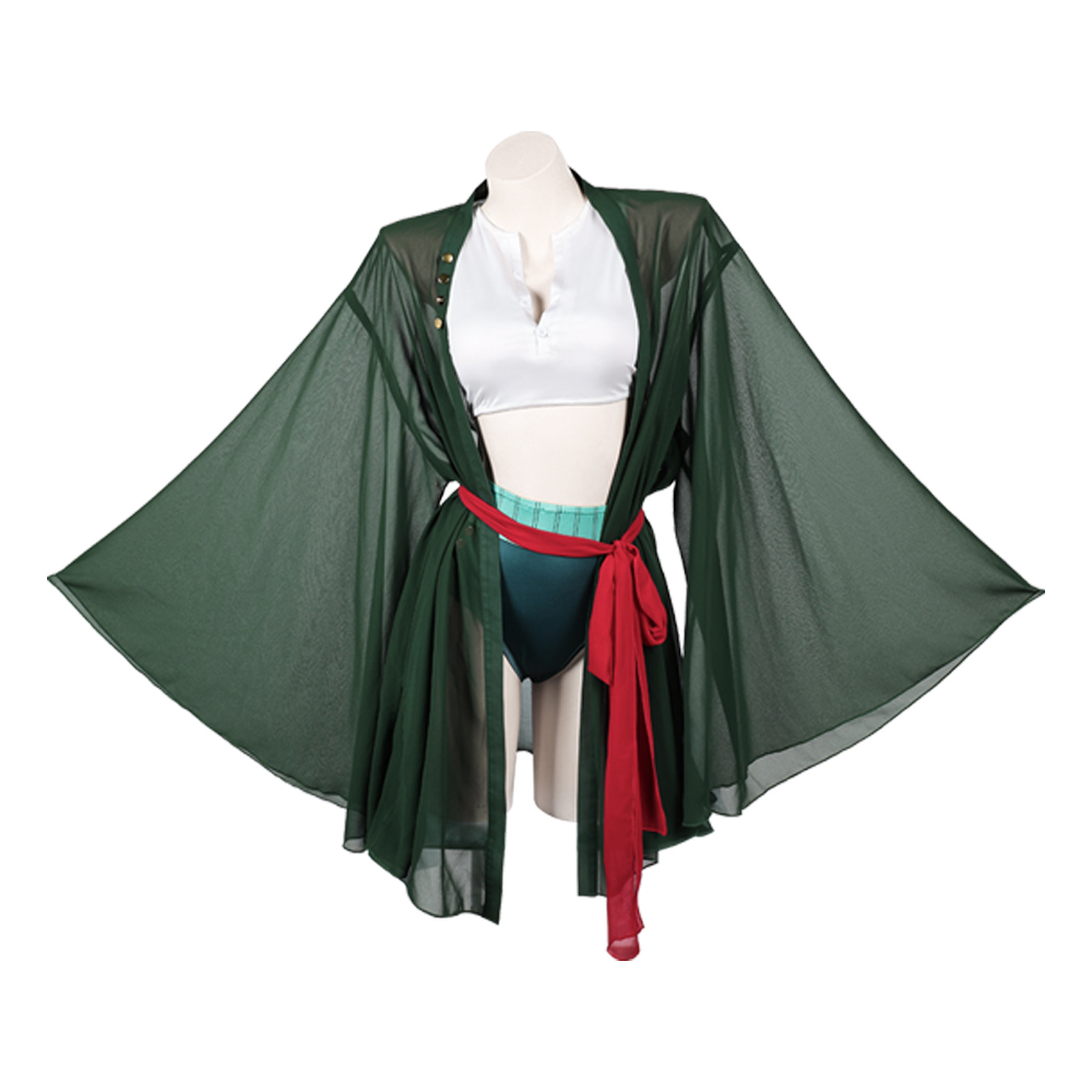 アニメ海賊ロロノアコスプレゾロマントップパンツ服女性パーティ - Cosplay Anime Zoro のレビューと価格