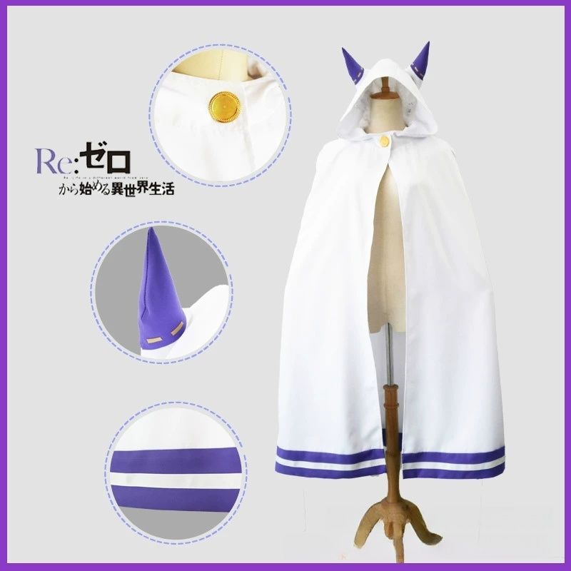 Emilia Cosplay Re Life in a di - Anime Cosplay Re Zero のレビューと価格