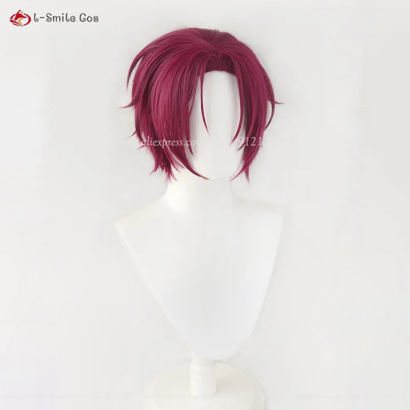 vivi 2025 アニメ松岡凛コスプレショート紫赤耐熱人工 - Anime Cosplay Red Hair のレビューと価格