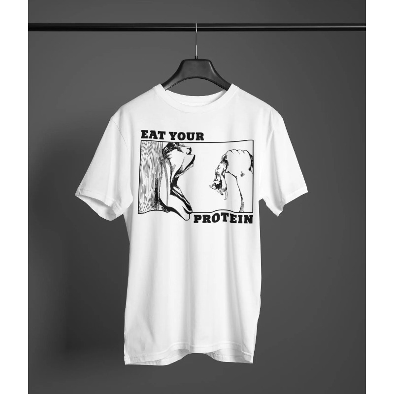 Eat Your Protein「楽しいアニメミームTシャツ - Anime Cosplay Meme のレビューと価格