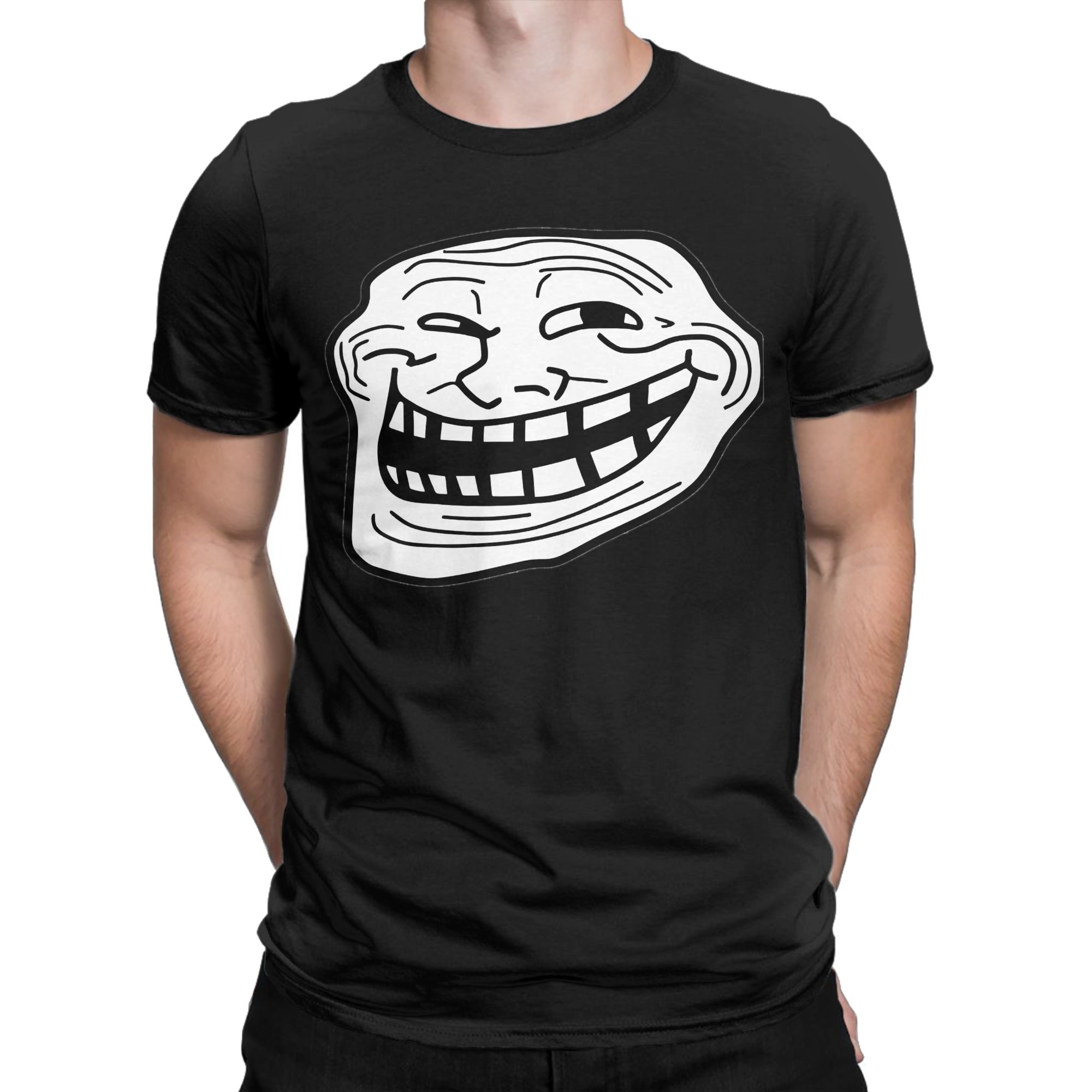 レジャートロールフェイス トロールフェイス メミー Tシャツ - Anime Cosplay Meme のレビューと価格