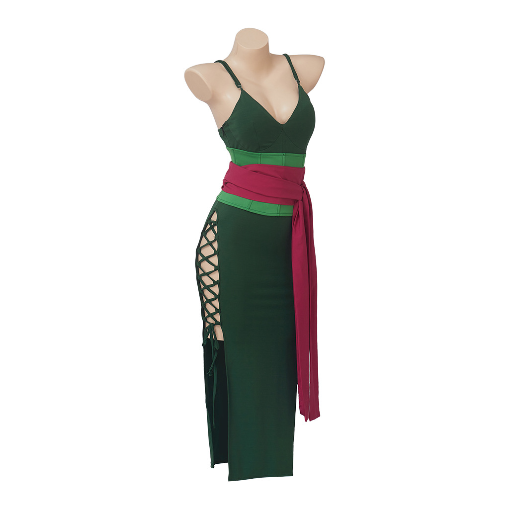 ロロノア・ゾロ コスプレ衣装 女性用 グリーンスパゲッティス - Cosplay Anime Zoro のレビューと価格