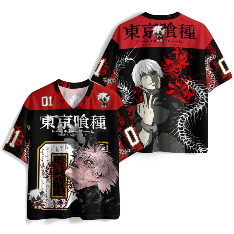 東京グール カネキ ケン アニメジャージ Tシャツ 3D プ - Anime Cosplay Tokyo Ghoul のレビューと価格