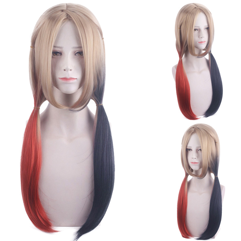 女性用クインコスプレウィッグ ハーレー2 ポニーテールスタイ - Anime Cosplay Red Hair のレビューと価格