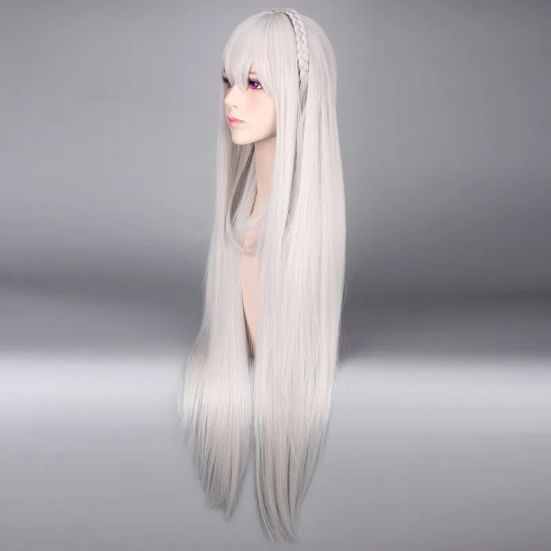 さまざまな世界での生活のための長いコスプレウィッグ - Re Zero Rem Wig のレビューと価格