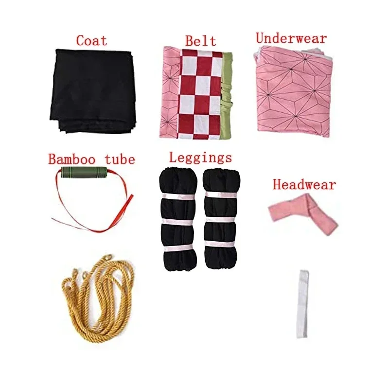 アニメ竈門禰豆子コスプレ衣装衣装着物羽織ウィッグ下駄スーツ大 - Demon Slayer Haori のレビューと価格