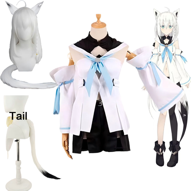 Vtuber 白上フブキ コスプレ衣装 Hololive ゲ - Anime Cosplay Meme のレビューと価格