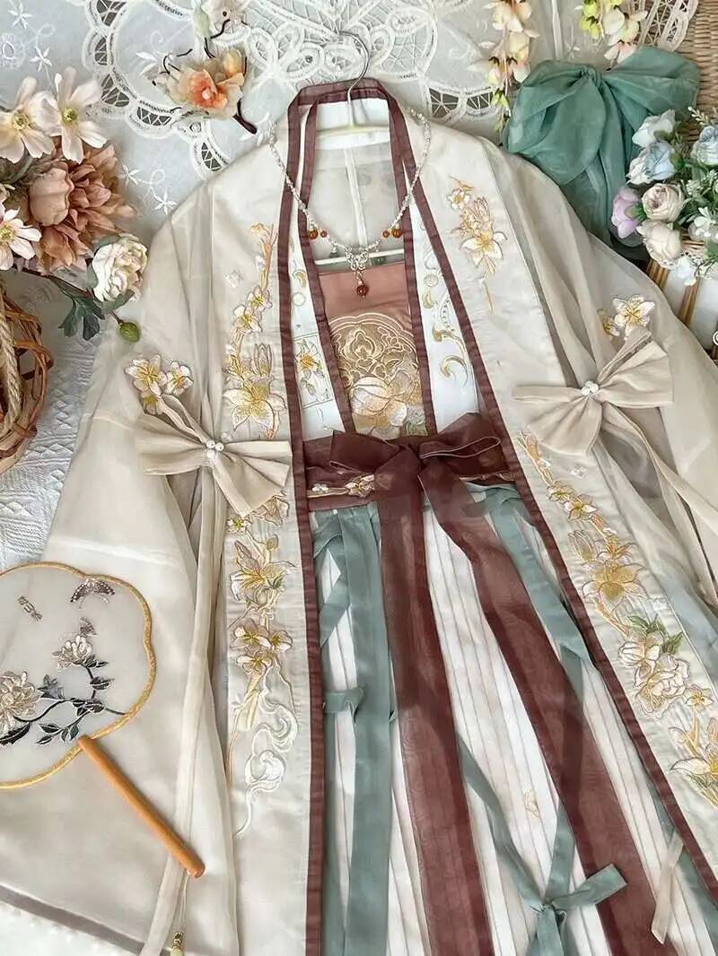 中国女性古代漢服ドレス漢服 4 個セット女性妖精コスプレ衣装 - Anime Cosplay In Chinese のレビューと価格