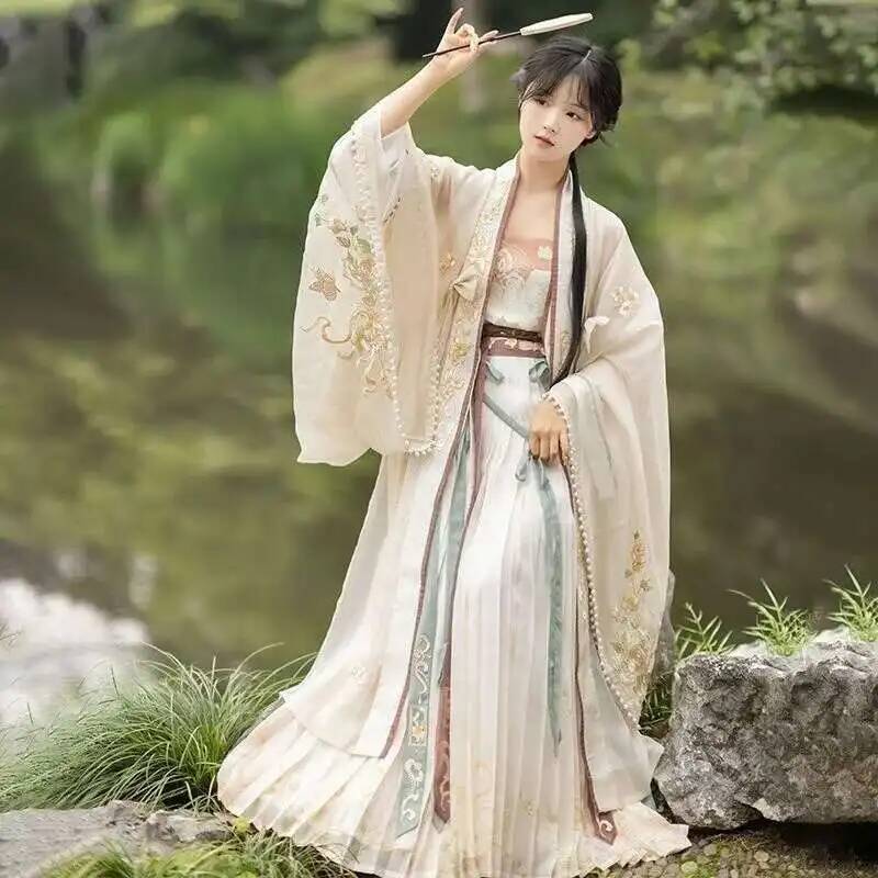 中国女性古代漢服ドレス漢服 4 個セット女性妖精コスプレ衣装 - Anime Cosplay In Chinese のレビューと価格