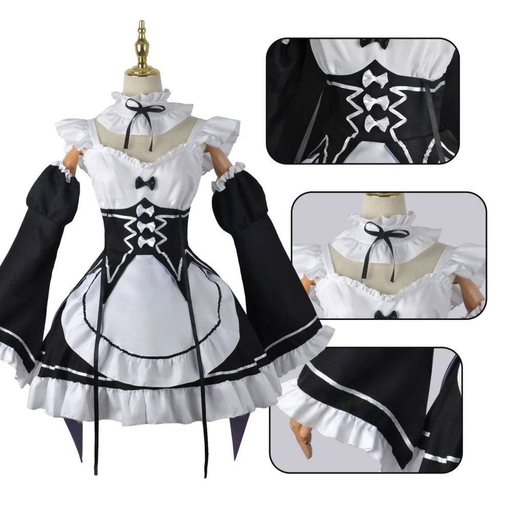 アニメラムレムメイドコスプレ再ゼロから始める異世界生活衣装女 - Anime Cosplay Re Zero のレビューと価格