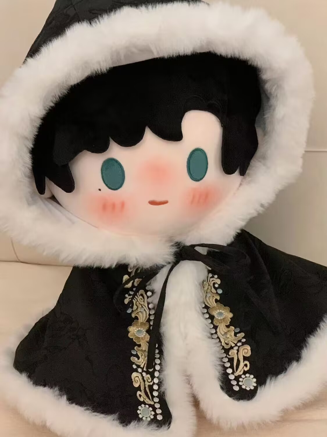 40cmの綿人形ドレス、ケープ、刺繍入り新年挨拶スーツ、春節 - Anime Doll Cosplay のレビューと価格