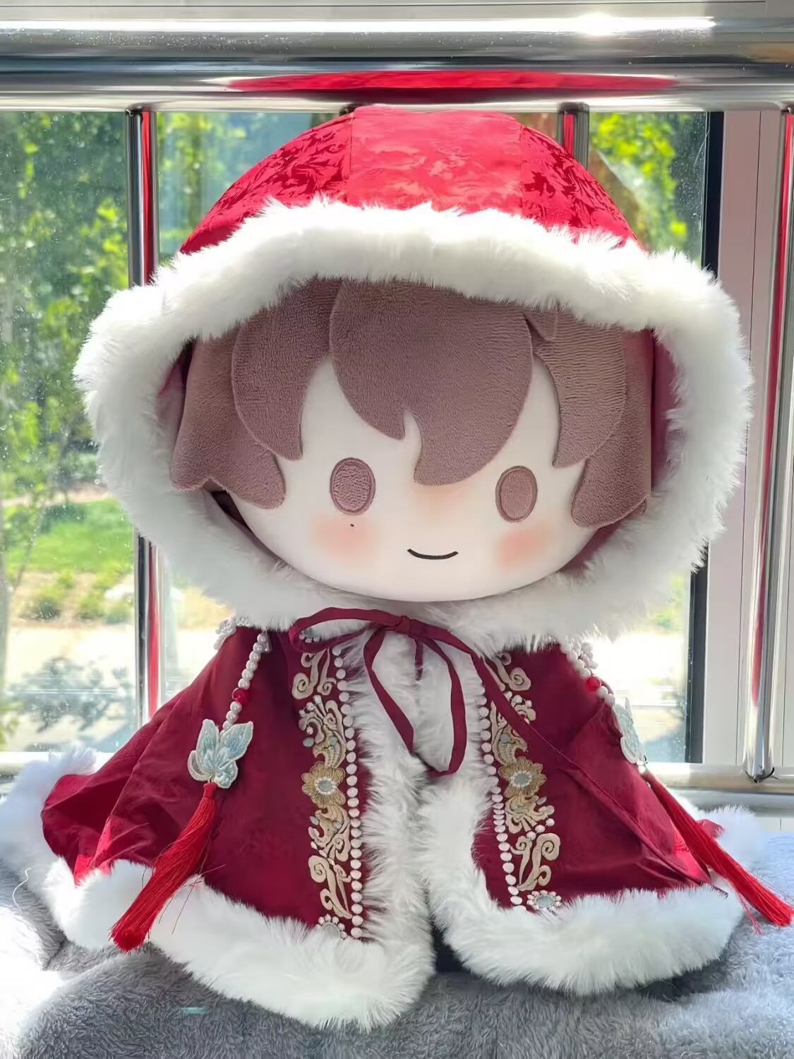 40cmの綿人形ドレス、ケープ、刺繍入り新年挨拶スーツ、春節 - Anime Doll Cosplay のレビューと価格