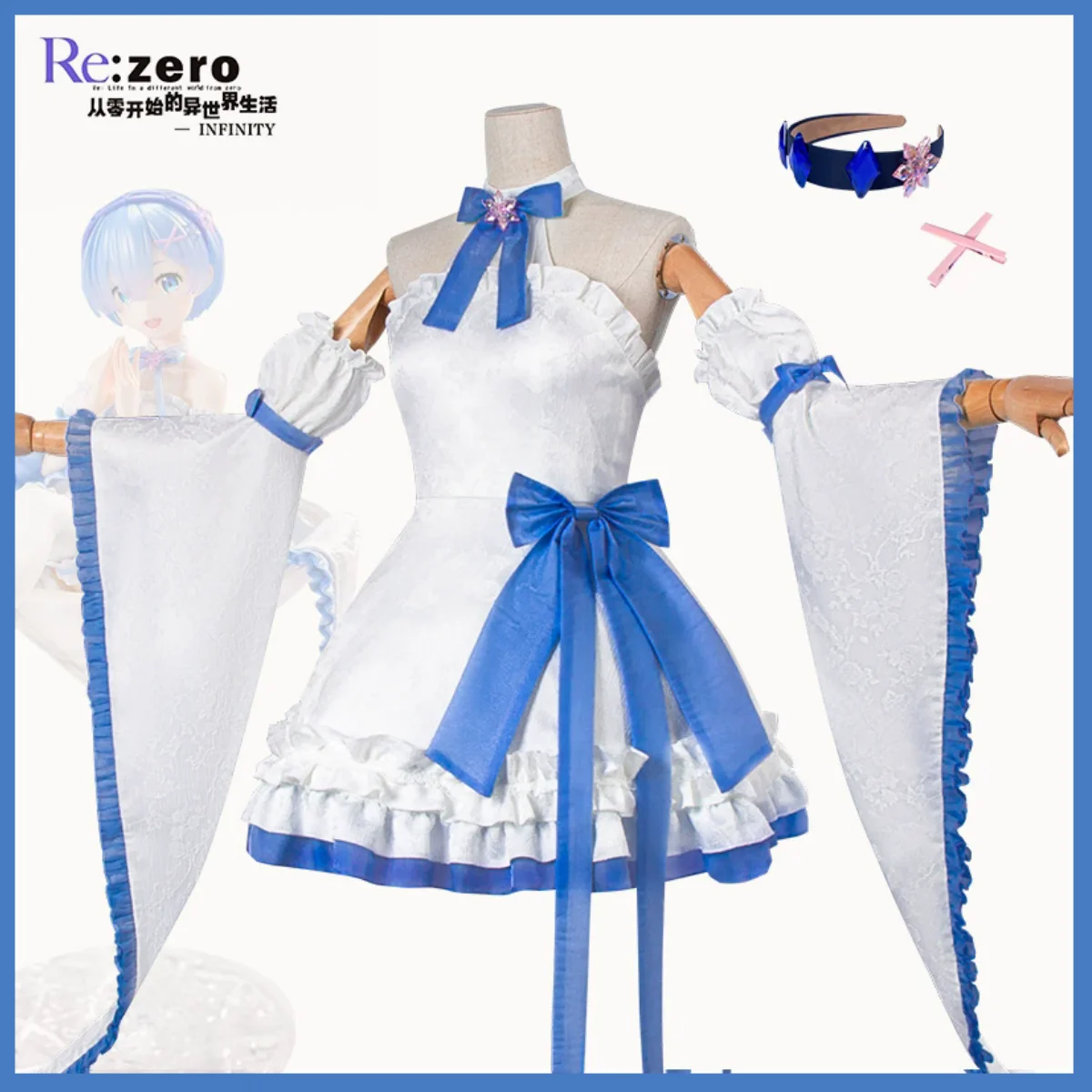 XqAnime Re:ゼロから始める異世界生活 レム コスプ - Re Zero Rem Wig のレビューと価格